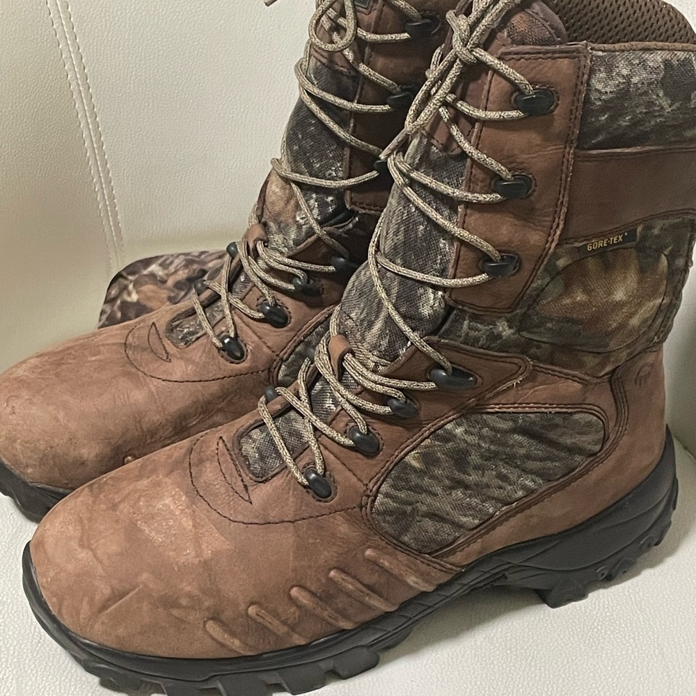 Wolverines Gore-Tex Brown Camouflage Men's Boots size 12